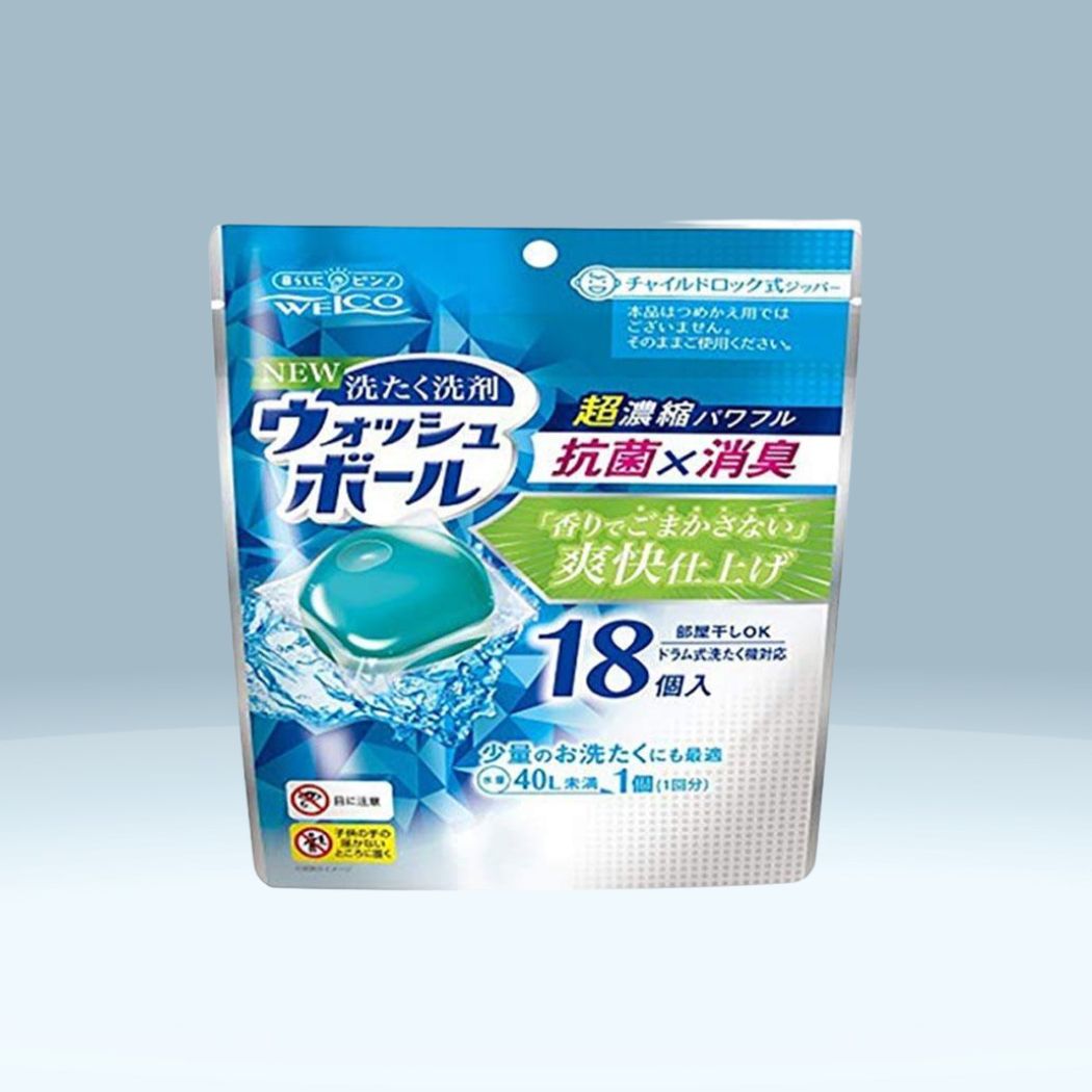 Viên GeL Giặt Welco Kháng Khuẩn và Khử Mùi 18 viên 