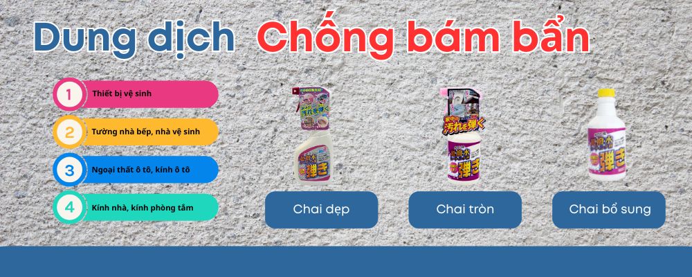 Dung dịch chống bám bấn Tipo's